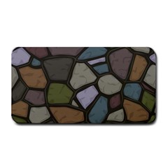 Cartoon-colored-stone-seamless-background-texture-pattern - Medium Bar Mat by uniart180623