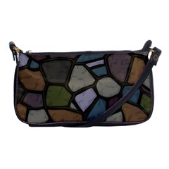 Cartoon-colored-stone-seamless-background-texture-pattern - Shoulder Clutch Bag by uniart180623