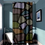 Cartoon-colored-stone-seamless-background-texture-pattern - Shower Curtain 36  x 72  (Stall)  Curtain(36 X72 )