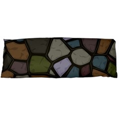 Cartoon-colored-stone-seamless-background-texture-pattern - Body Pillow Case (dakimakura) by uniart180623