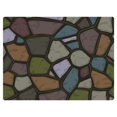 Cartoon-colored-stone-seamless-background-texture-pattern - Premium Plush Fleece Blanket (extra Small) by uniart180623