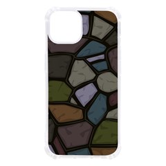 Cartoon-colored-stone-seamless-background-texture-pattern - Iphone 13 Tpu Uv Print Case by uniart180623