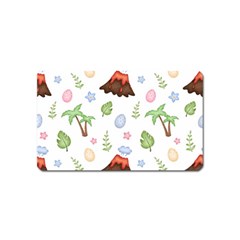 Cute-palm-volcano-seamless-pattern Magnet (name Card) by uniart180623