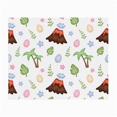 Cute-palm-volcano-seamless-pattern Small Glasses Cloth by uniart180623