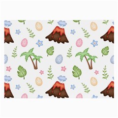 Cute-palm-volcano-seamless-pattern Large Glasses Cloth by uniart180623