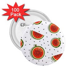 Seamless-background-pattern-with-watermelon-slices 2 25  Buttons (100 Pack)  by uniart180623