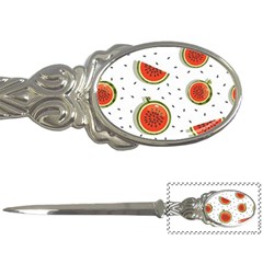 Seamless-background-pattern-with-watermelon-slices Letter Opener by uniart180623