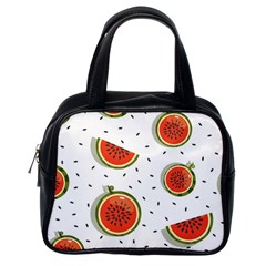 Seamless-background-pattern-with-watermelon-slices Classic Handbag (one Side) by uniart180623