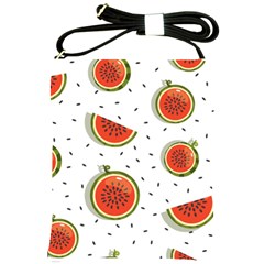 Seamless-background-pattern-with-watermelon-slices Shoulder Sling Bag by uniart180623