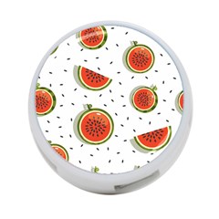 Seamless-background-pattern-with-watermelon-slices 4-port Usb Hub (one Side) by uniart180623