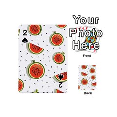 Seamless-background-pattern-with-watermelon-slices Playing Cards 54 Designs (mini) by uniart180623