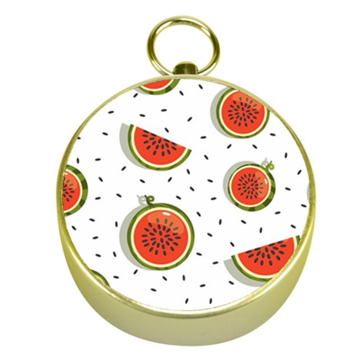 Seamless-background-pattern-with-watermelon-slices Gold Compasses