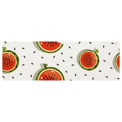 Seamless-background-pattern-with-watermelon-slices Banner And Sign 9  X 3  by uniart180623