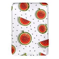 Seamless-background-pattern-with-watermelon-slices Rectangular Glass Fridge Magnet (4 Pack)