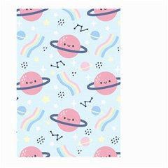 Cute-planet-space-seamless-pattern-background Large Garden Flag (two Sides) by uniart180623