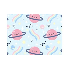 Cute-planet-space-seamless-pattern-background Premium Plush Fleece Blanket (mini) by uniart180623