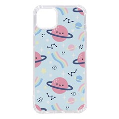 Cute-planet-space-seamless-pattern-background Iphone 14 Plus Tpu Uv Print Case by uniart180623