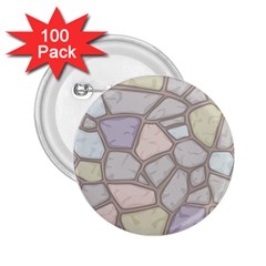 Cartoon-colored-stone-seamless-background-texture-pattern 2 25  Buttons (100 Pack)  by uniart180623