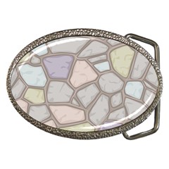 Cartoon-colored-stone-seamless-background-texture-pattern Belt Buckles by uniart180623