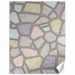 Cartoon-colored-stone-seamless-background-texture-pattern Canvas 18  X 24  by uniart180623