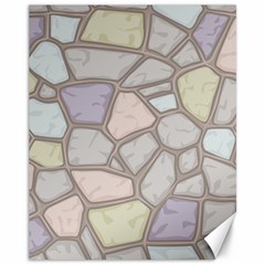 Cartoon-colored-stone-seamless-background-texture-pattern Canvas 11  X 14  by uniart180623