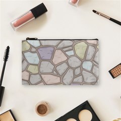 Cartoon-colored-stone-seamless-background-texture-pattern Cosmetic Bag (small) by uniart180623