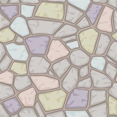 Cartoon-colored-stone-seamless-background-texture-pattern Play Mat (square) by uniart180623