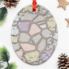 Cartoon-colored-stone-seamless-background-texture-pattern Ornament (oval Filigree)