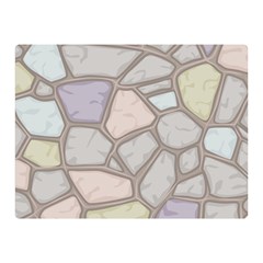 Cartoon-colored-stone-seamless-background-texture-pattern Two Sides Premium Plush Fleece Blanket (mini) by uniart180623