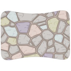 Cartoon-colored-stone-seamless-background-texture-pattern Velour Seat Head Rest Cushion by uniart180623