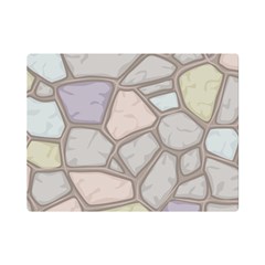 Cartoon-colored-stone-seamless-background-texture-pattern Premium Plush Fleece Blanket (mini) by uniart180623