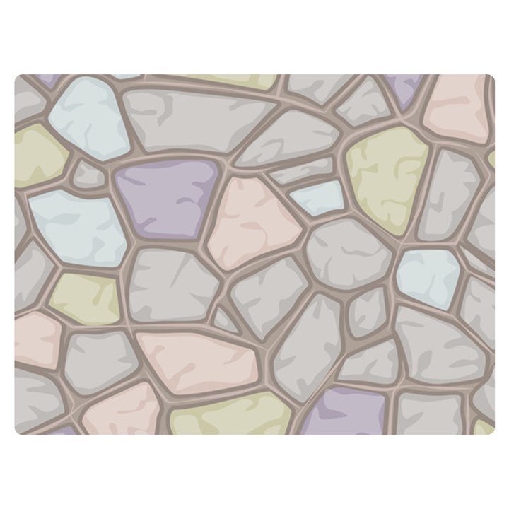 Cartoon-colored-stone-seamless-background-texture-pattern Premium Plush Fleece Blanket (Extra Small)