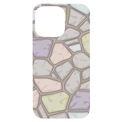 Cartoon-colored-stone-seamless-background-texture-pattern Iphone 14 Pro Max Black Uv Print Case