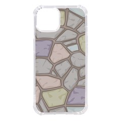 Cartoon-colored-stone-seamless-background-texture-pattern Iphone 14 Tpu Uv Print Case