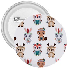 Cute-cartoon-boho-animals-seamless-pattern 3  Buttons by uniart180623