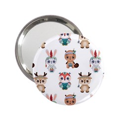 Cute-cartoon-boho-animals-seamless-pattern 2 25  Handbag Mirrors by uniart180623