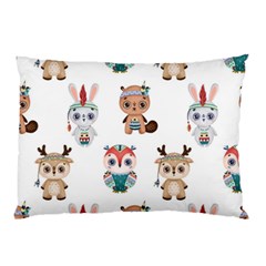 Cute-cartoon-boho-animals-seamless-pattern Pillow Case by uniart180623