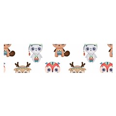 Cute-cartoon-boho-animals-seamless-pattern Oblong Satin Scarf (16  X 60 ) by uniart180623