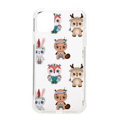 Cute-cartoon-boho-animals-seamless-pattern Iphone 11 Tpu Uv Print Case by uniart180623