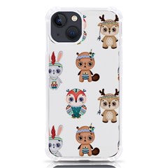 Cute-cartoon-boho-animals-seamless-pattern Iphone 13 Tpu Uv Print Case