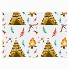 Cute-cartoon-native-american-seamless-pattern Large Glasses Cloth by uniart180623