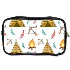 Cute-cartoon-native-american-seamless-pattern Toiletries Bag (two Sides) by uniart180623