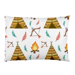 Cute-cartoon-native-american-seamless-pattern Pillow Case (two Sides) by uniart180623