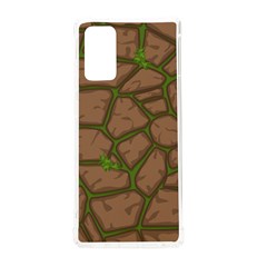 Cartoon-brown-stone-grass-seamless-background-texture-pattern Samsung Galaxy Note 20 Tpu Uv Case by uniart180623