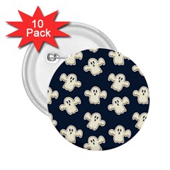 Hand-drawn-ghost-pattern 2 25  Buttons (10 Pack)  by uniart180623