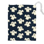 Hand-drawn-ghost-pattern Drawstring Pouch (5XL) Front