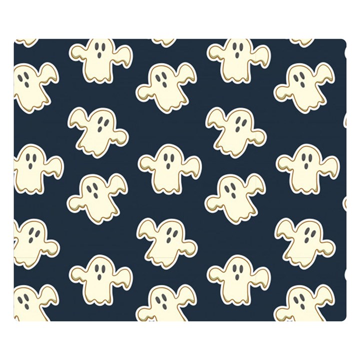 Hand-drawn-ghost-pattern Premium Plush Fleece Blanket (Small)