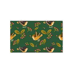 Cute-seamless-pattern-bird-with-berries-leaves Sticker Rectangular (10 Pack) by uniart180623