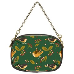 Cute-seamless-pattern-bird-with-berries-leaves Chain Purse (one Side) by uniart180623