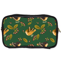 Cute-seamless-pattern-bird-with-berries-leaves Toiletries Bag (two Sides) by uniart180623